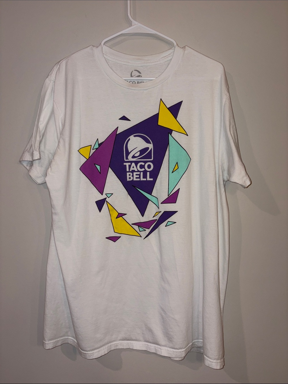 Taco Bell White Short-Sleeve Logo Tee